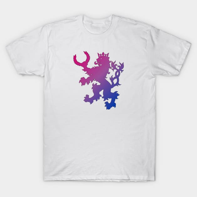 An Tir Pride - Bisexual- Silhouette T-Shirt by Yotebeth